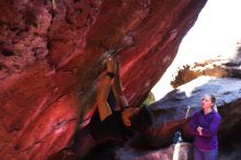 Bouldering in Hueco Tanks on 02/27/2016 with Blue Lizard Climbing and Yoga

Filename: SRM_20160227_1129410.JPG
Aperture: f/2.8
Shutter Speed: 1/250
Body: Canon EOS 20D
Lens: Canon EF 16-35mm f/2.8 L