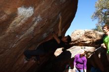 Bouldering in Hueco Tanks on 02/27/2016 with Blue Lizard Climbing and Yoga

Filename: SRM_20160227_1139220.JPG
Aperture: f/5.6
Shutter Speed: 1/250
Body: Canon EOS 20D
Lens: Canon EF 16-35mm f/2.8 L
