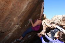 Bouldering in Hueco Tanks on 02/27/2016 with Blue Lizard Climbing and Yoga

Filename: SRM_20160227_1157470.JPG
Aperture: f/5.6
Shutter Speed: 1/250
Body: Canon EOS 20D
Lens: Canon EF 16-35mm f/2.8 L