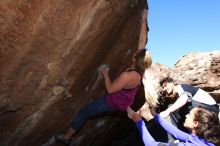 Bouldering in Hueco Tanks on 02/27/2016 with Blue Lizard Climbing and Yoga

Filename: SRM_20160227_1157480.JPG
Aperture: f/5.6
Shutter Speed: 1/250
Body: Canon EOS 20D
Lens: Canon EF 16-35mm f/2.8 L