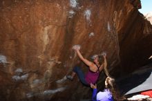 Bouldering in Hueco Tanks on 02/27/2016 with Blue Lizard Climbing and Yoga

Filename: SRM_20160227_1214090.JPG
Aperture: f/5.0
Shutter Speed: 1/250
Body: Canon EOS 20D
Lens: Canon EF 16-35mm f/2.8 L
