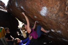 Bouldering in Hueco Tanks on 02/27/2016 with Blue Lizard Climbing and Yoga

Filename: SRM_20160227_1214171.JPG
Aperture: f/5.0
Shutter Speed: 1/250
Body: Canon EOS 20D
Lens: Canon EF 16-35mm f/2.8 L