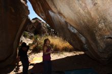 Bouldering in Hueco Tanks on 02/27/2016 with Blue Lizard Climbing and Yoga

Filename: SRM_20160227_1322470.JPG
Aperture: f/8.0
Shutter Speed: 1/250
Body: Canon EOS 20D
Lens: Canon EF 16-35mm f/2.8 L