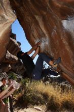 Bouldering in Hueco Tanks on 02/27/2016 with Blue Lizard Climbing and Yoga

Filename: SRM_20160227_1323470.JPG
Aperture: f/8.0
Shutter Speed: 1/250
Body: Canon EOS 20D
Lens: Canon EF 16-35mm f/2.8 L