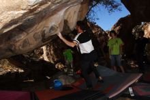 Bouldering in Hueco Tanks on 02/27/2016 with Blue Lizard Climbing and Yoga

Filename: SRM_20160227_1340450.JPG
Aperture: f/8.0
Shutter Speed: 1/250
Body: Canon EOS 20D
Lens: Canon EF 16-35mm f/2.8 L