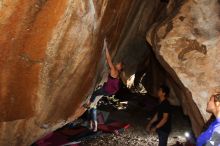 Bouldering in Hueco Tanks on 02/27/2016 with Blue Lizard Climbing and Yoga

Filename: SRM_20160227_1347420.JPG
Aperture: f/5.6
Shutter Speed: 1/250
Body: Canon EOS 20D
Lens: Canon EF 16-35mm f/2.8 L