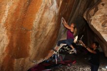 Bouldering in Hueco Tanks on 02/27/2016 with Blue Lizard Climbing and Yoga

Filename: SRM_20160227_1347470.JPG
Aperture: f/5.6
Shutter Speed: 1/250
Body: Canon EOS 20D
Lens: Canon EF 16-35mm f/2.8 L