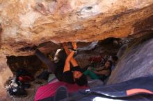 Bouldering in Hueco Tanks on 02/27/2016 with Blue Lizard Climbing and Yoga

Filename: SRM_20160227_1440150.JPG
Aperture: f/2.8
Shutter Speed: 1/250
Body: Canon EOS 20D
Lens: Canon EF 16-35mm f/2.8 L