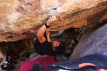 Bouldering in Hueco Tanks on 02/27/2016 with Blue Lizard Climbing and Yoga

Filename: SRM_20160227_1440290.JPG
Aperture: f/2.8
Shutter Speed: 1/250
Body: Canon EOS 20D
Lens: Canon EF 16-35mm f/2.8 L