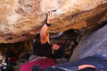 Bouldering in Hueco Tanks on 02/27/2016 with Blue Lizard Climbing and Yoga

Filename: SRM_20160227_1440300.JPG
Aperture: f/2.8
Shutter Speed: 1/250
Body: Canon EOS 20D
Lens: Canon EF 16-35mm f/2.8 L
