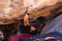 Bouldering in Hueco Tanks on 02/27/2016 with Blue Lizard Climbing and Yoga

Filename: SRM_20160227_1440301.JPG
Aperture: f/2.8
Shutter Speed: 1/250
Body: Canon EOS 20D
Lens: Canon EF 16-35mm f/2.8 L