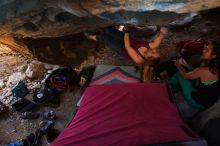 Bouldering in Hueco Tanks on 02/27/2016 with Blue Lizard Climbing and Yoga

Filename: SRM_20160227_1502000.JPG
Aperture: f/2.8
Shutter Speed: 1/250
Body: Canon EOS 20D
Lens: Canon EF 16-35mm f/2.8 L