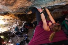 Bouldering in Hueco Tanks on 02/27/2016 with Blue Lizard Climbing and Yoga

Filename: SRM_20160227_1502191.JPG
Aperture: f/2.8
Shutter Speed: 1/250
Body: Canon EOS 20D
Lens: Canon EF 16-35mm f/2.8 L