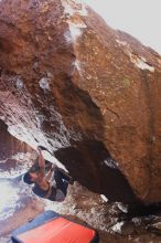 Bouldering in Hueco Tanks on 02/27/2016 with Blue Lizard Climbing and Yoga

Filename: SRM_20160227_1621590.JPG
Aperture: f/2.8
Shutter Speed: 1/250
Body: Canon EOS 20D
Lens: Canon EF 16-35mm f/2.8 L