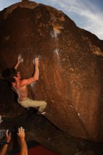Bouldering in Hueco Tanks on 02/27/2016 with Blue Lizard Climbing and Yoga

Filename: SRM_20160227_1623330.JPG
Aperture: f/9.0
Shutter Speed: 1/250
Body: Canon EOS 20D
Lens: Canon EF 16-35mm f/2.8 L