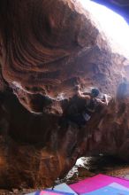 Bouldering in Hueco Tanks on 02/27/2016 with Blue Lizard Climbing and Yoga

Filename: SRM_20160227_1652290.JPG
Aperture: f/2.8
Shutter Speed: 1/125
Body: Canon EOS 20D
Lens: Canon EF 16-35mm f/2.8 L