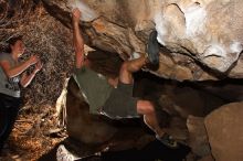 Bouldering in Hueco Tanks on 03/12/2016 with Blue Lizard Climbing and Yoga

Filename: SRM_20160312_1043520.jpg
Aperture: f/9.0
Shutter Speed: 1/250
Body: Canon EOS 20D
Lens: Canon EF 16-35mm f/2.8 L