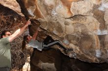 Bouldering in Hueco Tanks on 03/12/2016 with Blue Lizard Climbing and Yoga

Filename: SRM_20160312_1048000.jpg
Aperture: f/9.0
Shutter Speed: 1/250
Body: Canon EOS 20D
Lens: Canon EF 16-35mm f/2.8 L