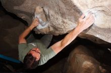Bouldering in Hueco Tanks on 03/12/2016 with Blue Lizard Climbing and Yoga

Filename: SRM_20160312_1155020.jpg
Aperture: f/9.0
Shutter Speed: 1/250
Body: Canon EOS 20D
Lens: Canon EF 16-35mm f/2.8 L