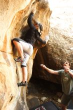 Bouldering in Hueco Tanks on 03/12/2016 with Blue Lizard Climbing and Yoga

Filename: SRM_20160312_1303520.jpg
Aperture: f/2.8
Shutter Speed: 1/250
Body: Canon EOS 20D
Lens: Canon EF 16-35mm f/2.8 L