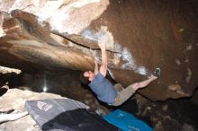 Bouldering in Hueco Tanks on 03/13/2016 with Blue Lizard Climbing and Yoga

Filename: SRM_20160313_1300560.jpg
Aperture: f/8.0
Shutter Speed: 1/250
Body: Canon EOS 20D
Lens: Canon EF 16-35mm f/2.8 L
