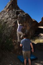 Bouldering in Hueco Tanks on 03/13/2016 with Blue Lizard Climbing and Yoga

Filename: SRM_20160313_1427160.jpg
Aperture: f/9.0
Shutter Speed: 1/250
Body: Canon EOS 20D
Lens: Canon EF 16-35mm f/2.8 L