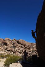 Bouldering in Hueco Tanks on 03/13/2016 with Blue Lizard Climbing and Yoga

Filename: SRM_20160313_1434231.jpg
Aperture: f/9.0
Shutter Speed: 1/250
Body: Canon EOS 20D
Lens: Canon EF 16-35mm f/2.8 L
