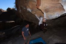 Bouldering in Hueco Tanks on 03/13/2016 with Blue Lizard Climbing and Yoga

Filename: SRM_20160313_1456160.jpg
Aperture: f/9.0
Shutter Speed: 1/250
Body: Canon EOS 20D
Lens: Canon EF 16-35mm f/2.8 L