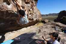 Bouldering in Hueco Tanks on 03/18/2016 with Blue Lizard Climbing and Yoga

Filename: SRM_20160318_0905430.jpg
Aperture: f/10.0
Shutter Speed: 1/250
Body: Canon EOS 20D
Lens: Canon EF 16-35mm f/2.8 L