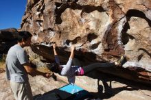 Bouldering in Hueco Tanks on 03/18/2016 with Blue Lizard Climbing and Yoga

Filename: SRM_20160318_0909400.jpg
Aperture: f/10.0
Shutter Speed: 1/250
Body: Canon EOS 20D
Lens: Canon EF 16-35mm f/2.8 L