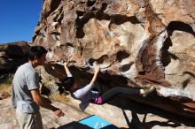 Bouldering in Hueco Tanks on 03/18/2016 with Blue Lizard Climbing and Yoga

Filename: SRM_20160318_0909420.jpg
Aperture: f/10.0
Shutter Speed: 1/250
Body: Canon EOS 20D
Lens: Canon EF 16-35mm f/2.8 L
