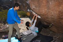 Bouldering in Hueco Tanks on 03/19/2016 with Blue Lizard Climbing and Yoga

Filename: SRM_20160319_0850340.jpg
Aperture: f/8.0
Shutter Speed: 1/250
Body: Canon EOS 20D
Lens: Canon EF 16-35mm f/2.8 L