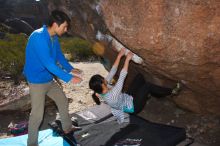 Bouldering in Hueco Tanks on 03/19/2016 with Blue Lizard Climbing and Yoga

Filename: SRM_20160319_0850340.jpg
Aperture: f/8.0
Shutter Speed: 1/250
Body: Canon EOS 20D
Lens: Canon EF 16-35mm f/2.8 L