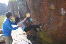 Bouldering in Hueco Tanks on 03/19/2016 with Blue Lizard Climbing and Yoga

Filename: SRM_20160319_0850530.jpg
Aperture: f/8.0
Shutter Speed: 1/250
Body: Canon EOS 20D
Lens: Canon EF 16-35mm f/2.8 L