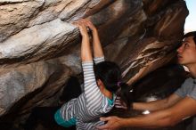 Bouldering in Hueco Tanks on 03/19/2016 with Blue Lizard Climbing and Yoga

Filename: SRM_20160319_1206020.jpg
Aperture: f/8.0
Shutter Speed: 1/250
Body: Canon EOS 20D
Lens: Canon EF 16-35mm f/2.8 L