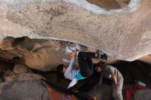 Bouldering in Hueco Tanks on 03/19/2016 with Blue Lizard Climbing and Yoga

Filename: SRM_20160319_1340590.jpg
Aperture: f/8.0
Shutter Speed: 1/250
Body: Canon EOS 20D
Lens: Canon EF 16-35mm f/2.8 L