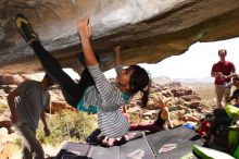 Bouldering in Hueco Tanks on 03/19/2016 with Blue Lizard Climbing and Yoga

Filename: SRM_20160319_1341570.jpg
Aperture: f/8.0
Shutter Speed: 1/250
Body: Canon EOS 20D
Lens: Canon EF 16-35mm f/2.8 L