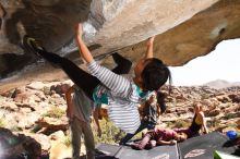 Bouldering in Hueco Tanks on 03/19/2016 with Blue Lizard Climbing and Yoga

Filename: SRM_20160319_1342030.jpg
Aperture: f/8.0
Shutter Speed: 1/250
Body: Canon EOS 20D
Lens: Canon EF 16-35mm f/2.8 L
