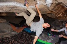 Bouldering in Hueco Tanks on 03/19/2016 with Blue Lizard Climbing and Yoga

Filename: SRM_20160319_1347551.jpg
Aperture: f/8.0
Shutter Speed: 1/250
Body: Canon EOS 20D
Lens: Canon EF 16-35mm f/2.8 L