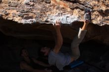 Bouldering in Hueco Tanks on 03/19/2016 with Blue Lizard Climbing and Yoga

Filename: SRM_20160319_1401220.jpg
Aperture: f/8.0
Shutter Speed: 1/250
Body: Canon EOS 20D
Lens: Canon EF 16-35mm f/2.8 L