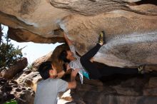 Bouldering in Hueco Tanks on 03/19/2016 with Blue Lizard Climbing and Yoga

Filename: SRM_20160319_1410030.jpg
Aperture: f/8.0
Shutter Speed: 1/250
Body: Canon EOS 20D
Lens: Canon EF 16-35mm f/2.8 L