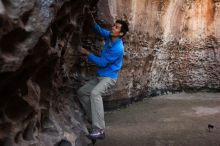 Bouldering in Hueco Tanks on 03/19/2016 with Blue Lizard Climbing and Yoga

Filename: SRM_20160319_1559160.jpg
Aperture: f/4.0
Shutter Speed: 1/80
Body: Canon EOS 20D
Lens: Canon EF 16-35mm f/2.8 L