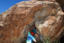 Bouldering in Hueco Tanks on 03/26/2016 with Blue Lizard Climbing and Yoga

Filename: SRM_20160326_1027340.jpg
Aperture: f/8.0
Shutter Speed: 1/250
Body: Canon EOS 20D
Lens: Canon EF 16-35mm f/2.8 L