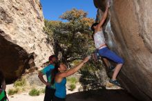 Bouldering in Hueco Tanks on 03/26/2016 with Blue Lizard Climbing and Yoga

Filename: SRM_20160326_1153100.jpg
Aperture: f/8.0
Shutter Speed: 1/250
Body: Canon EOS 20D
Lens: Canon EF 16-35mm f/2.8 L