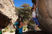 Bouldering in Hueco Tanks on 03/26/2016 with Blue Lizard Climbing and Yoga

Filename: SRM_20160326_1153101.jpg
Aperture: f/8.0
Shutter Speed: 1/250
Body: Canon EOS 20D
Lens: Canon EF 16-35mm f/2.8 L