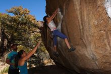 Bouldering in Hueco Tanks on 03/26/2016 with Blue Lizard Climbing and Yoga

Filename: SRM_20160326_1153150.jpg
Aperture: f/8.0
Shutter Speed: 1/250
Body: Canon EOS 20D
Lens: Canon EF 16-35mm f/2.8 L