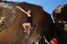 Bouldering in Hueco Tanks on 03/26/2016 with Blue Lizard Climbing and Yoga

Filename: SRM_20160326_1156460.jpg
Aperture: f/8.0
Shutter Speed: 1/250
Body: Canon EOS 20D
Lens: Canon EF 16-35mm f/2.8 L