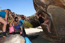 Bouldering in Hueco Tanks on 03/26/2016 with Blue Lizard Climbing and Yoga

Filename: SRM_20160326_1414550.jpg
Aperture: f/7.1
Shutter Speed: 1/250
Body: Canon EOS 20D
Lens: Canon EF 16-35mm f/2.8 L