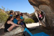 Bouldering in Hueco Tanks on 03/26/2016 with Blue Lizard Climbing and Yoga

Filename: SRM_20160326_1416360.jpg
Aperture: f/7.1
Shutter Speed: 1/250
Body: Canon EOS 20D
Lens: Canon EF 16-35mm f/2.8 L