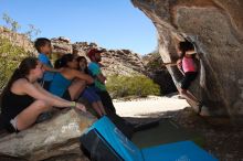 Bouldering in Hueco Tanks on 03/26/2016 with Blue Lizard Climbing and Yoga

Filename: SRM_20160326_1416430.jpg
Aperture: f/7.1
Shutter Speed: 1/250
Body: Canon EOS 20D
Lens: Canon EF 16-35mm f/2.8 L